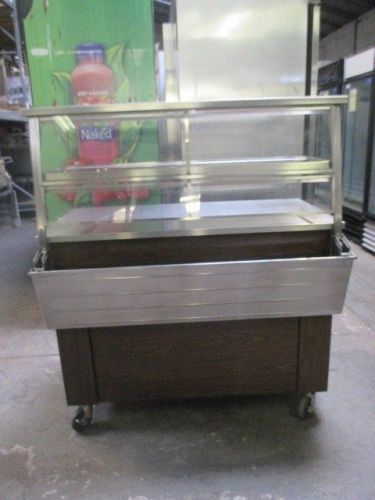 Vollrath 46&#034; utility station w/ front sneeze guard &amp; tray slide - food line up for sale