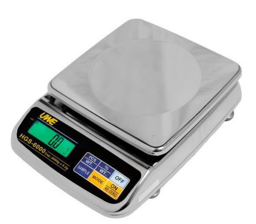 Intelligent HGS-15K Stainless Steel Portion Scale 15,000X0.5g,Wipedown,New