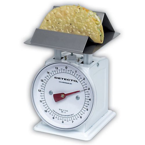 Detecto Mechanical Dial Scale with Taco/French Fry Tray - Commercial or Kitchen