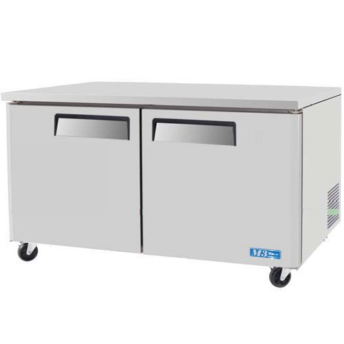 Turbo MUF-60 Undercounter Freezer, 2 Doors, 60-1/4&#034; Long, 16 Cubic Feet, Casters
