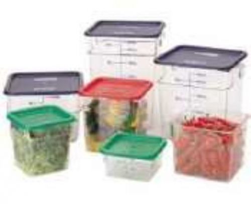 Camsquare Food Container  W/Handles  18 Qt  11-1/4 X 12-1/4 X 12-5/8  Clear  Blu