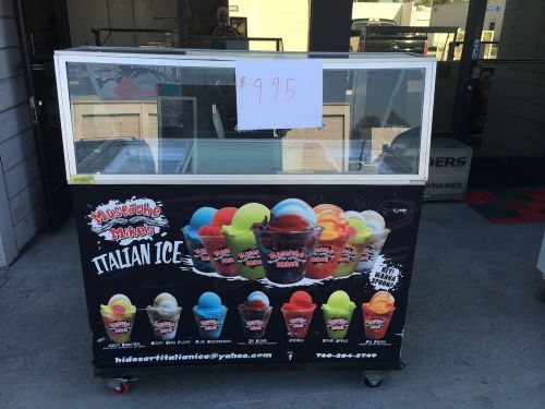 Used italian ice cart mustache mike&#039;s for sale