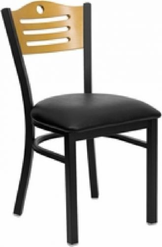 New metal designer restaurant chairs w black vinyl seat ****lot of 20 chairs**** for sale
