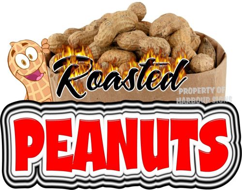 Roasted Peanuts Decal 14&#034; Concession Cart Van Food Truck Vinyl Sign Sticker
