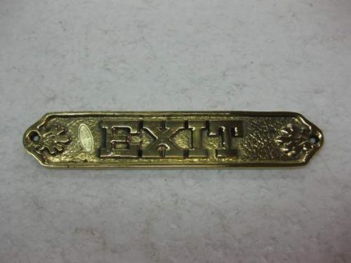Solid Brass Exit Sign Home Office Store Room Wall Sign Door Hanging Plaque