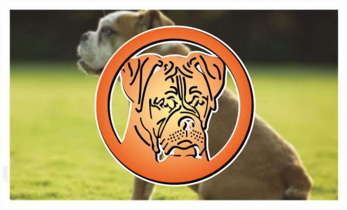 bb657 Boxer Dog Banner Shop Sign