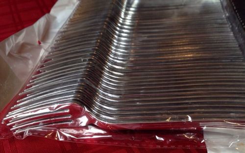 100 Plastic Silver Forks / Disposable Cutlery with the Look of Silverware SS