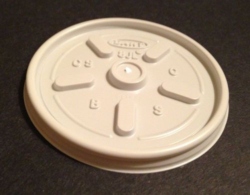 Sale!!! - 1000Ct. - 8Oz. -  White Dart Drink Cup Plastic Lids 8JL - 8 Oz.