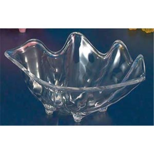 Serving Shell Display Bowl 19&#034; Clear Royal Industries NC 188 CLR - Set of 6