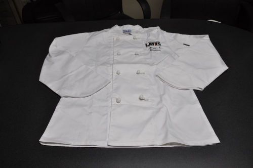 Chef&#039;s Jacket, Cook Coat, with LATTC logo, Sz XX SMALL  NEWCHEF UNIFORM