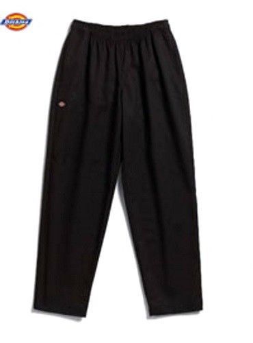 Dickies Chef Pants Black Drawstring Waist Baggie Cargo Pocket XS 050301 New