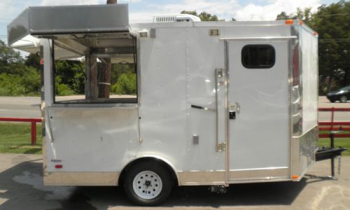 Concession trailer 8.5&#039;x12&#039; white - event food catering vending for sale