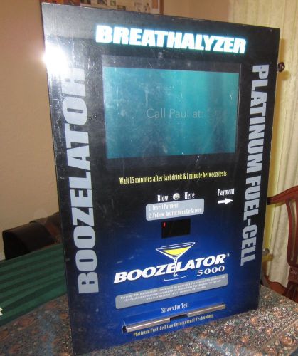 NIB Boozelator 5000 Breathalyzer Vending Machine w/bill stacker