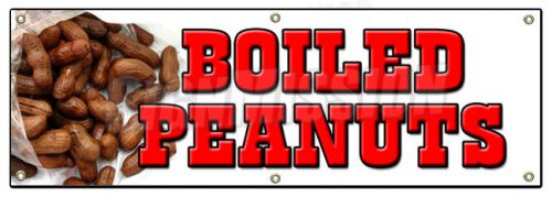 72&#034; BOILED PEANUTS BANNER SIGN stand cart hot signs Georgia southern south nuts