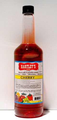 Cherry Flavored Multi-Use Snow Cone Syrup - Case of Six 32 oz bottles