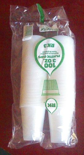 Plastic Cups - Package 100 3oz cups