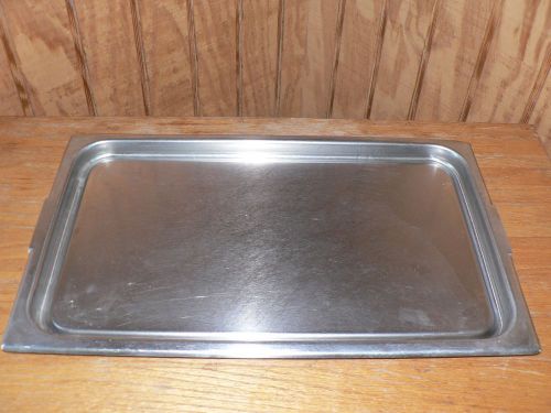 Full Stainless Steel Pan 1.25 inch deep Has  Handles