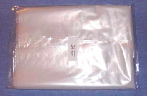 25 New Large Clear Flat 2 Mil Poly Bags 20 x 24 Open Top
