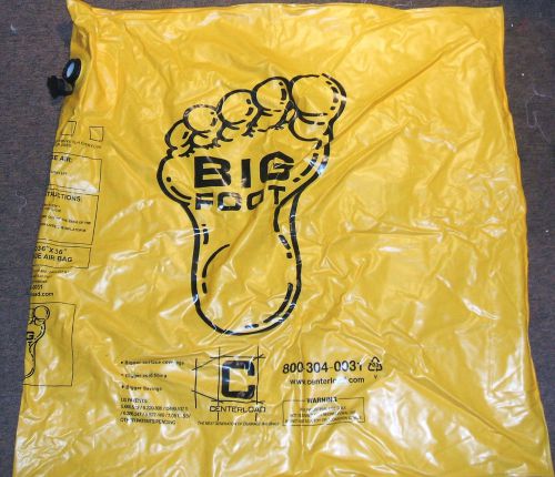 Centerload BigFoot Inflatable Dunnage Bag 36 x 36 tough vinyl used