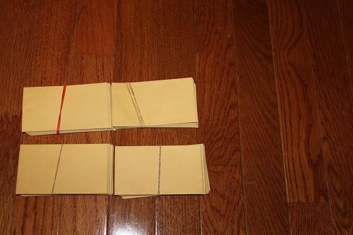 100 Manila Kraft Coin Stamps Seed Jewelry 2 1/2 x 4 3/4 Envelopes