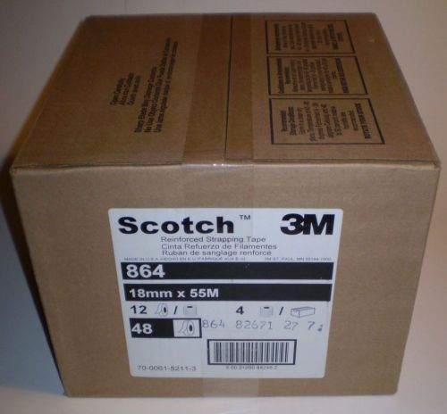 Full Sealed Box of 48 rolls of 3M Scotch 864 Strapping Packing Tape