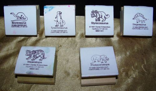Center Enterprises Dinosaur Stamps Set of 6