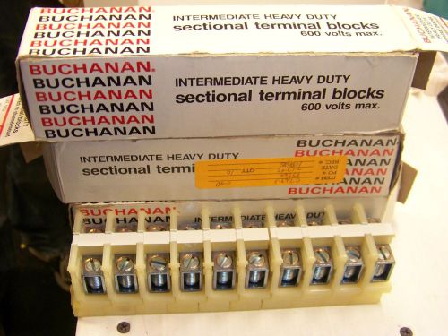 BUCHANAN, 824, INTERMEDIATE HEAVY DUTY SECTIONAL TERMINAL BLOCKS 27 TOTAL