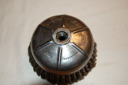 USA made 6&#034; Knotted Wire Cup Brush 6,600 RPM&#039;s
