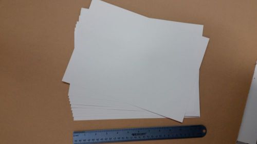 White hips polystyrene sheet .010&#034; x 8.5&#034; x 12&#034; light diffusing lot of 20 sheets for sale