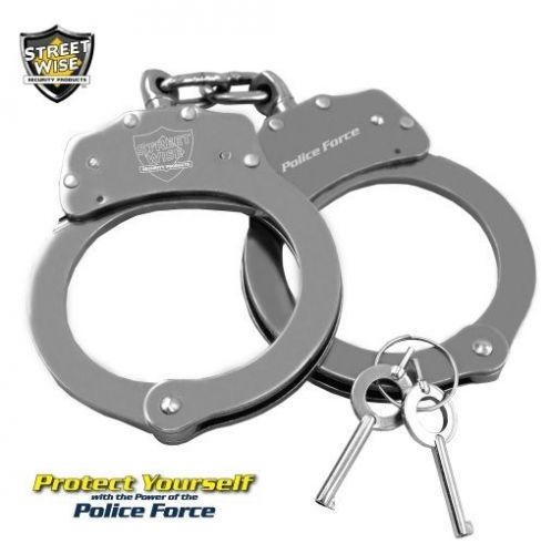 Streetwise Police Force Stainless Steel Handcuffs - SWPFSSH - NEW