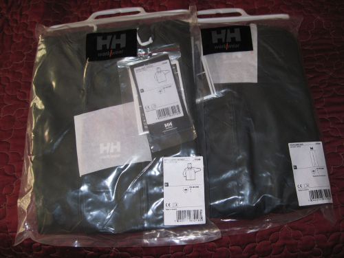 Hh workwear highliner pvc jacket and bib rainwear dark green size m for sale