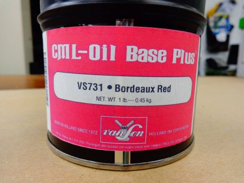 new 1 pound can of van son CML oil base vs731 bordeaux red look save