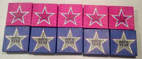 Brand New 10 - Rock Star Gift Card Holder Boxes - 5 Pink &amp; 5 Blue Free Shipping!