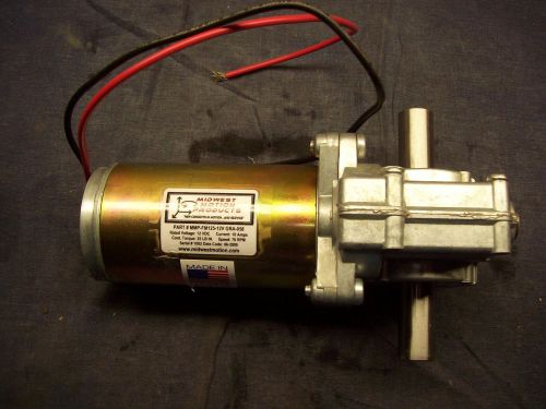 12v dual shaft motor w/ worm reducer 58/1 ratio 76 rpm 10 amp right angle for sale