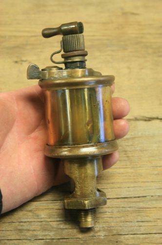 Old antique vintage  lunkenheimer paragon 3 brass glass oiler hit miss engine for sale