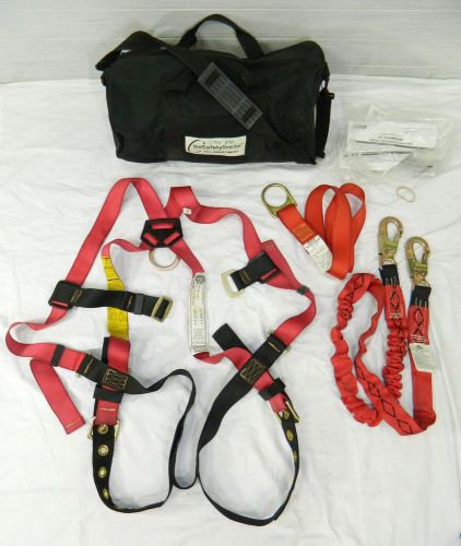 Msa fall protection kit fp pro w/ fp diamond shock absorbing lanyard and bag for sale