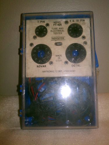 Vintage ft-425 tube and electrical tester by antronic corp. for sale