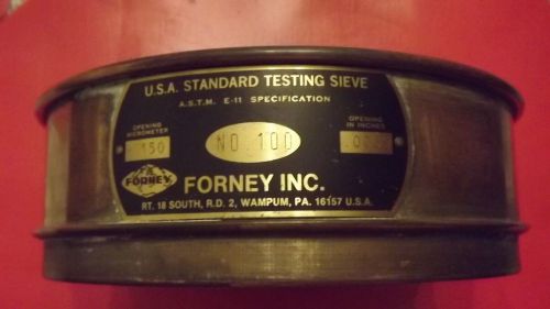 U.S.A. Standard Testing Sieve # 100 Brass