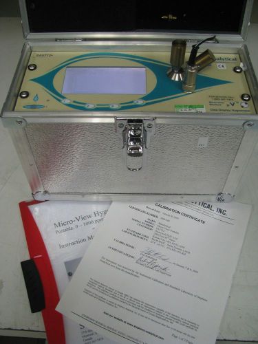 Manalytical Microview Hygrometer Portable 0-1000 PPM MFG 2009 FF7