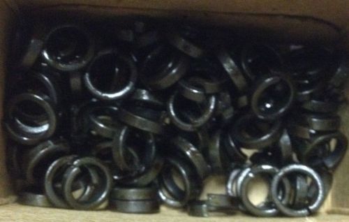 Hi-collar lock washers 3/8&#034; heat treated plain finish carbon steel qty x 100 for sale