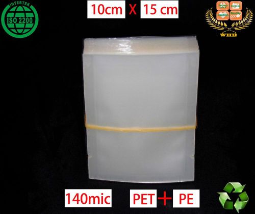 185 WHB 10x15cm 140 mic or 5.5 mil PET+PE clear bags Slide unsealed packing bags