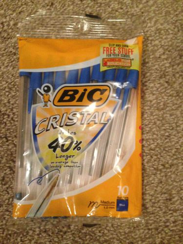 Brand New Blue Cristal Bic Pens
