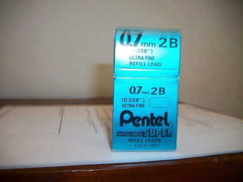 Pentel Hi-Polymer Ultra Fine Lead Refill, 0.7mm, 144 Pieces