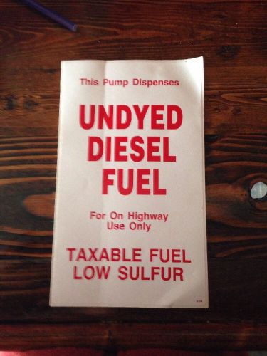 Diesel Fuel Decal