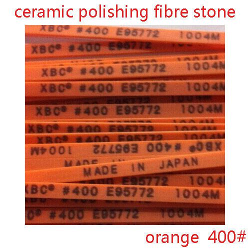 5 pieces polishing ceramic fibre stone Japan made 1004 orange 400# for lapping