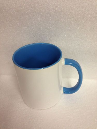 Lot of 36 Blue 11oz Two tone Blue Sublimation Printing Dye Mug