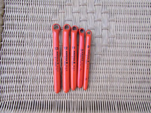 Group of 5 Knipex   Wrenches  9-13mm