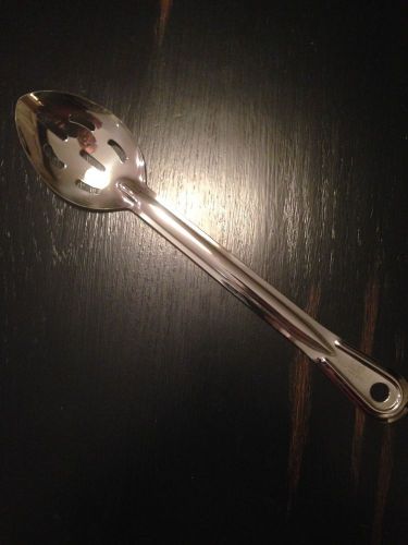 SLOTTED SERVING SPOON(S) 13&#034; STAINLESS STEEL