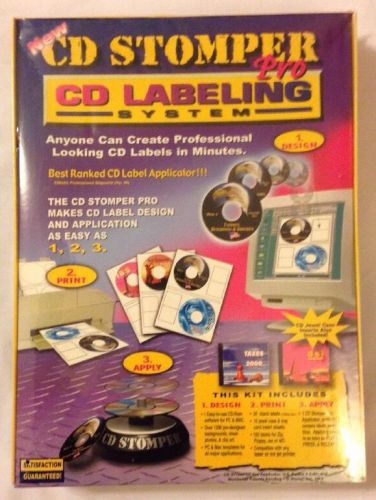 NEW !! CD Stomper Pro CD Labeling System. FACTORY SEALED. FREE SHIPPING !!!