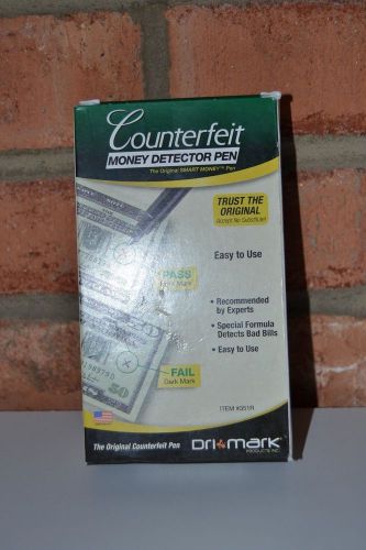 Dri Mark Counterfeit Money Original Detector Pens 12 Pack (Black) NIP